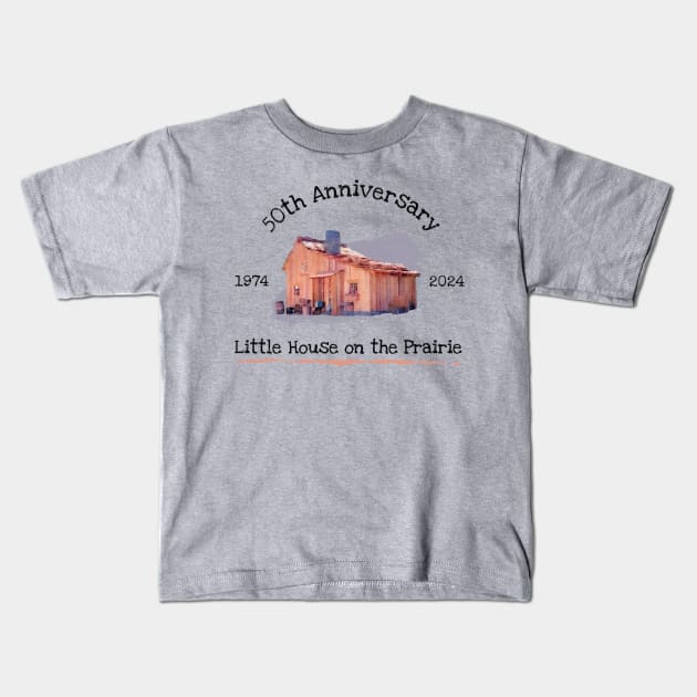 Little House on the Prairie 50th Anniversary Kids T-Shirt by Neicey